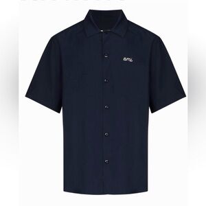 AMI Paris
Logo-Embroidered Cuban-Collar Shirt